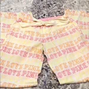 Victoria’s Secret Pink pajama pants Love Pink XS